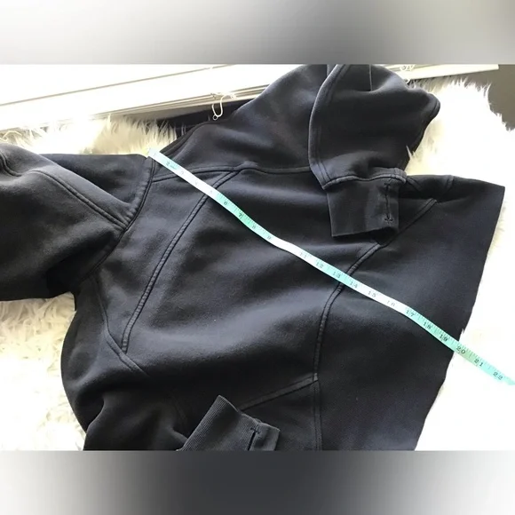 Lululemon oversized full-zip scuba black xs/s! - Picture 10 of 11
